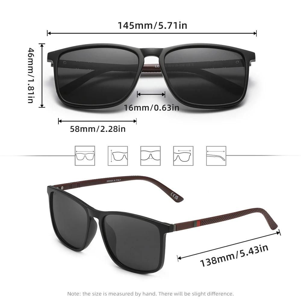 Lunettes de soleil rectangulaires classiques pour hommes et femmes, pour la conduite, la pêche, Prot