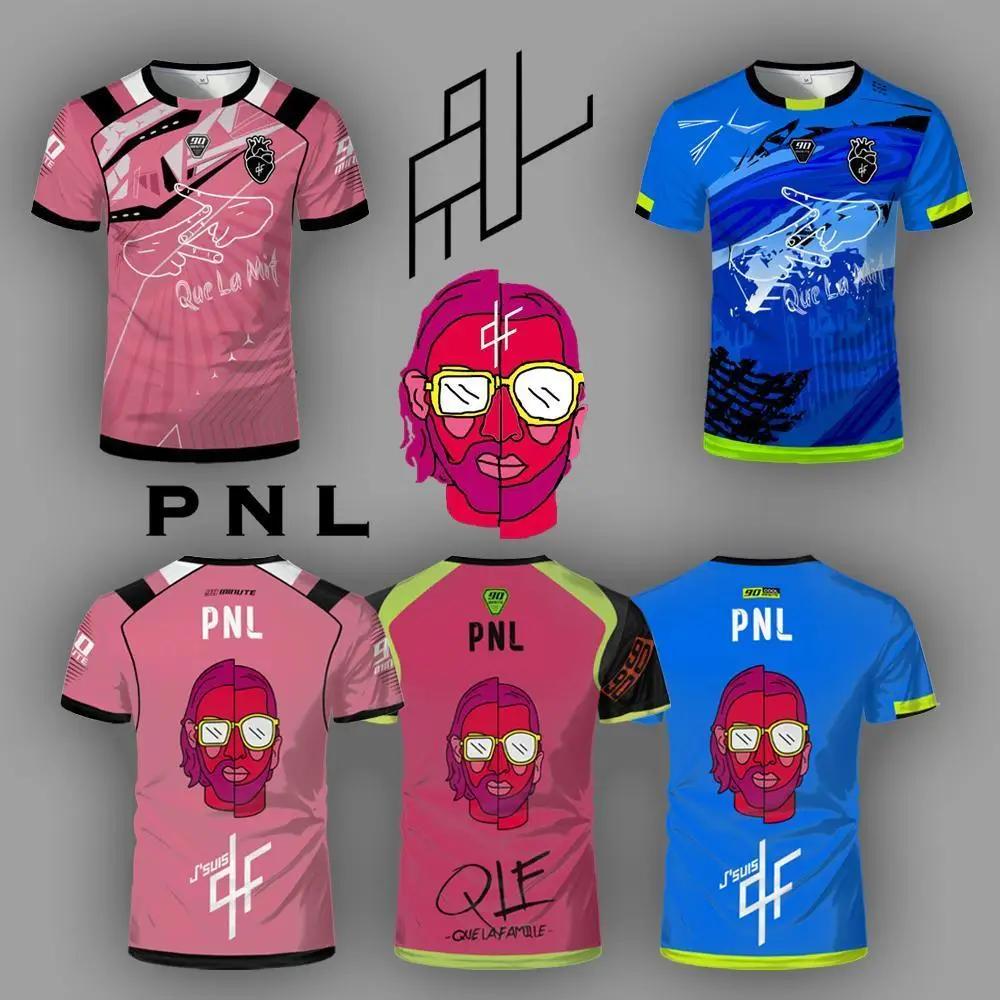 90 Minute PNL J'suis QLF Maillot imprimé T-shirt d'entraînement de football à manches courtes pour h