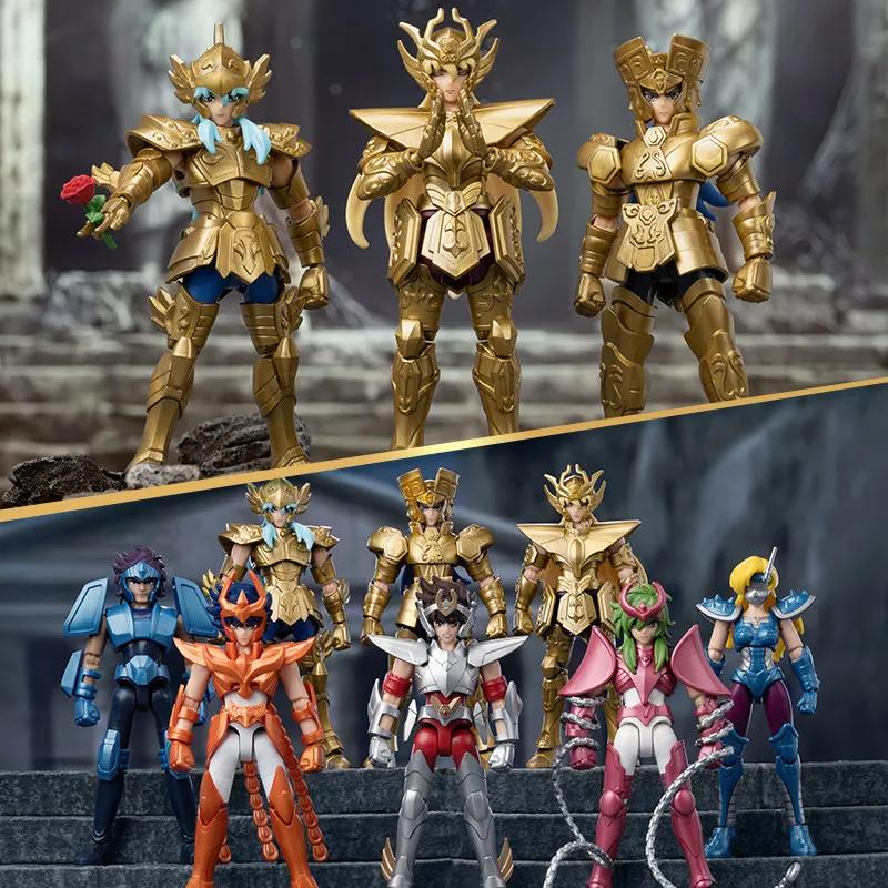 BLOKEES Gold Saint Stars Series Wave1- 4 Blind Box | Ensemble de figurines d'action sous licence S