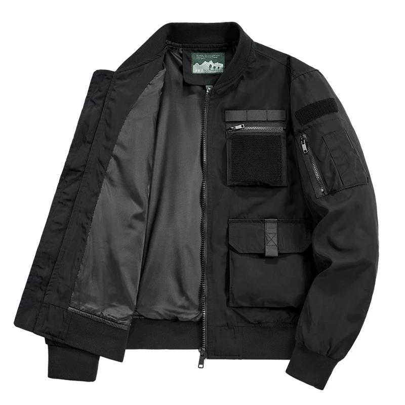Veste tactique pour hommes, coupe-vent imperméable multi-poches, vêtements d'extérieur de moto pour