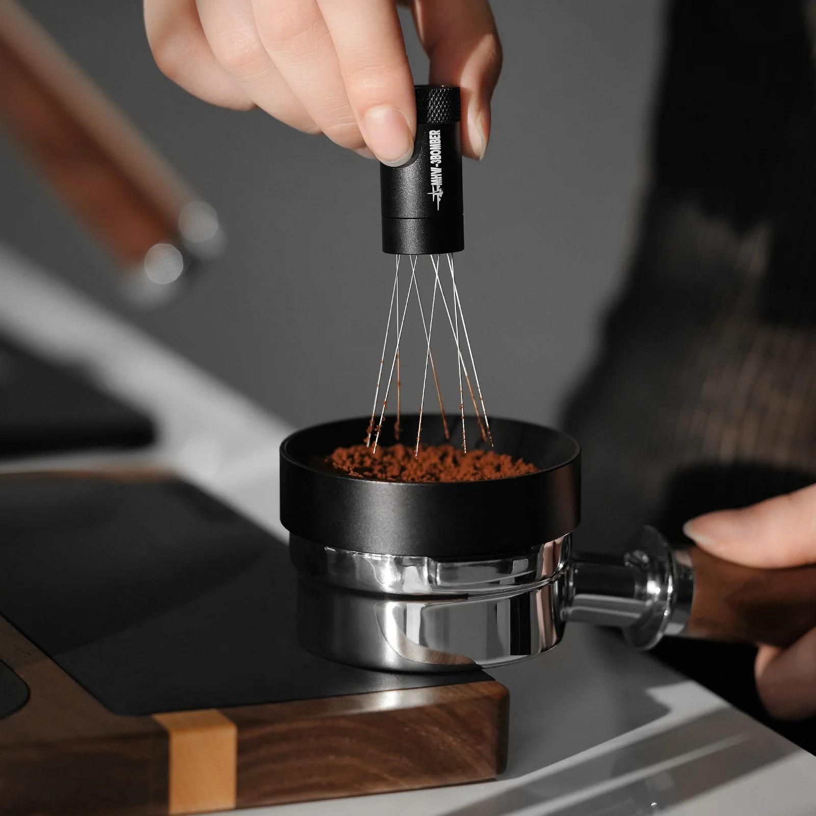 MHW-3BOMBER WDT Outils 2.0 Café Remuer Distribution Réglable Magnétique Absorption Stand Espresso Ac