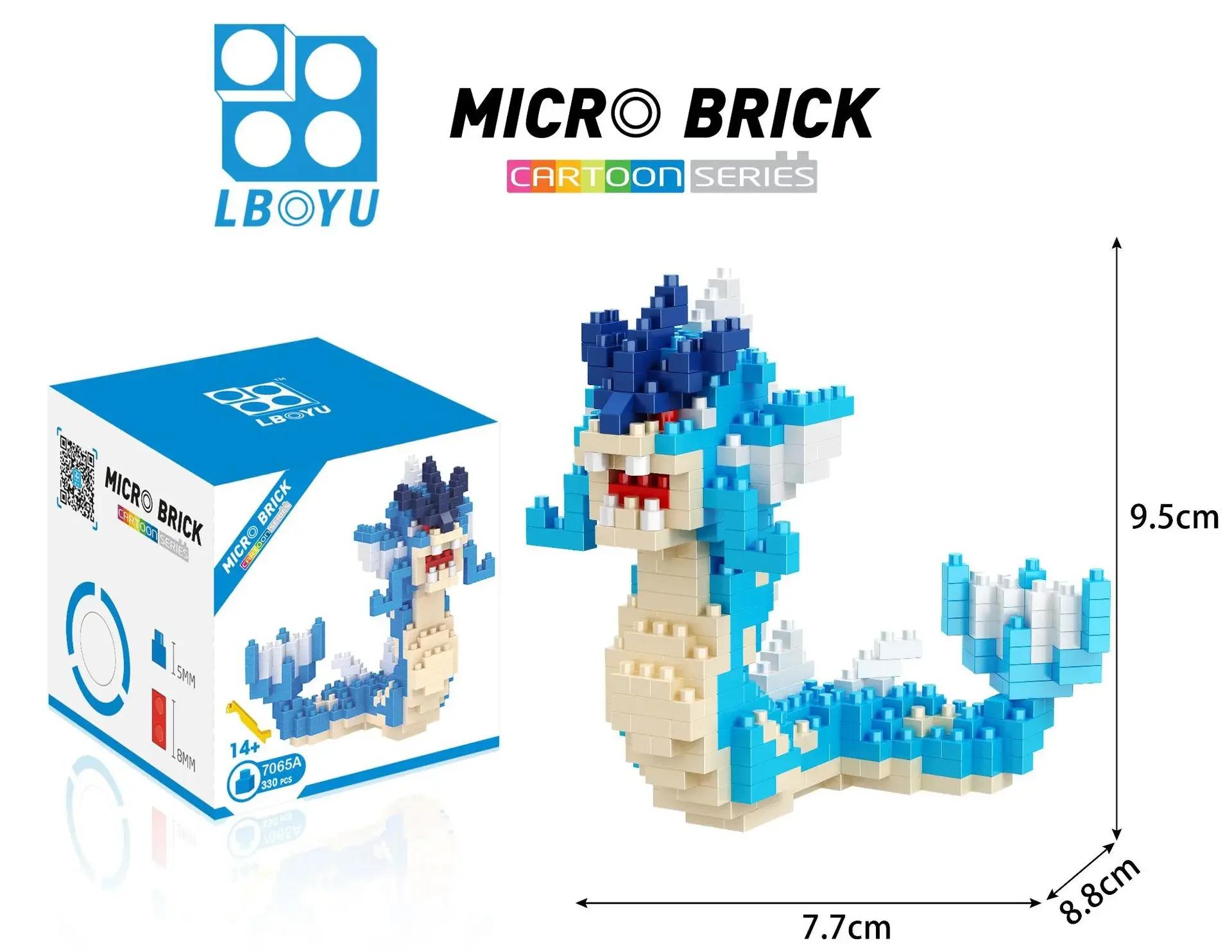 Micro blocs de construction Pokemon Marowak Jigglypuff Gengar Mudkip Piplup Raichu Gyarados Pikachu,