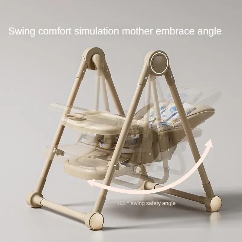 Chaise de salle à manger multifonctionnelle pour enfants, balançoire légère pour bébé, siège réglabl