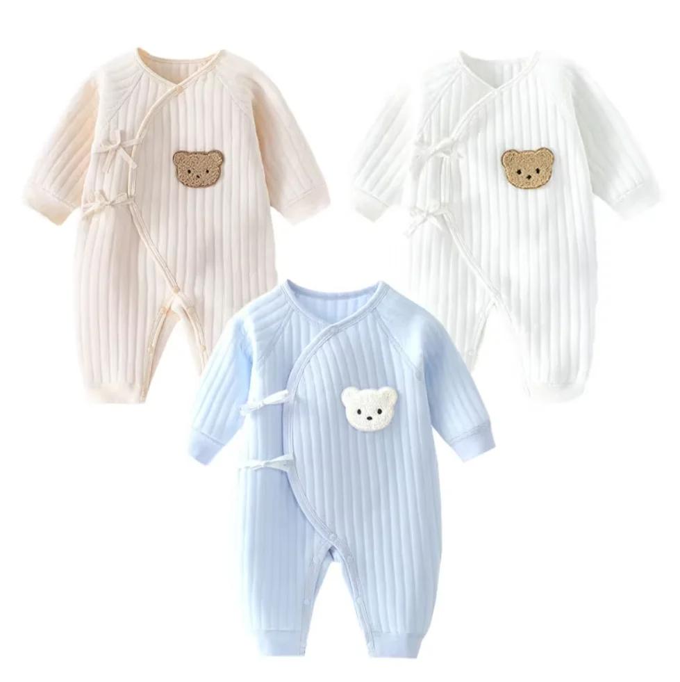 Somenie – body pour garçons et filles, vêtements d'hiver pour nouveau-né, vêtements de maison en cot