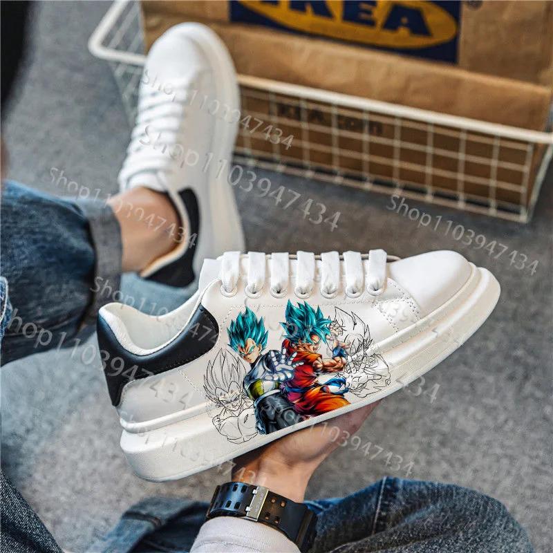 Nouveau modèle de baskets Dragon Ball pour adultes, semelle souple, respirantes, imprimé 3D créatif,