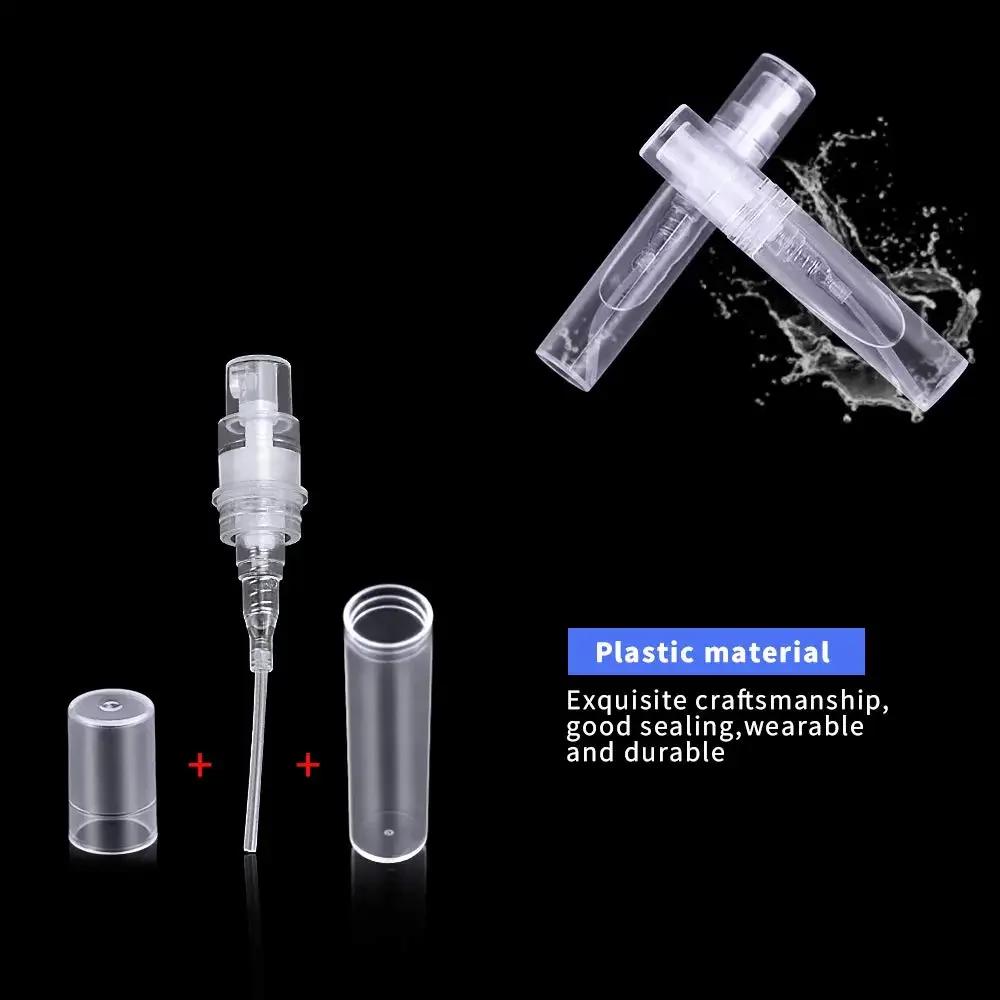 Mini bouteilles vides en plastique vaporisateur, 100 pièces, 2ml, 3ml, 5ml, atomiseur de parfum Port