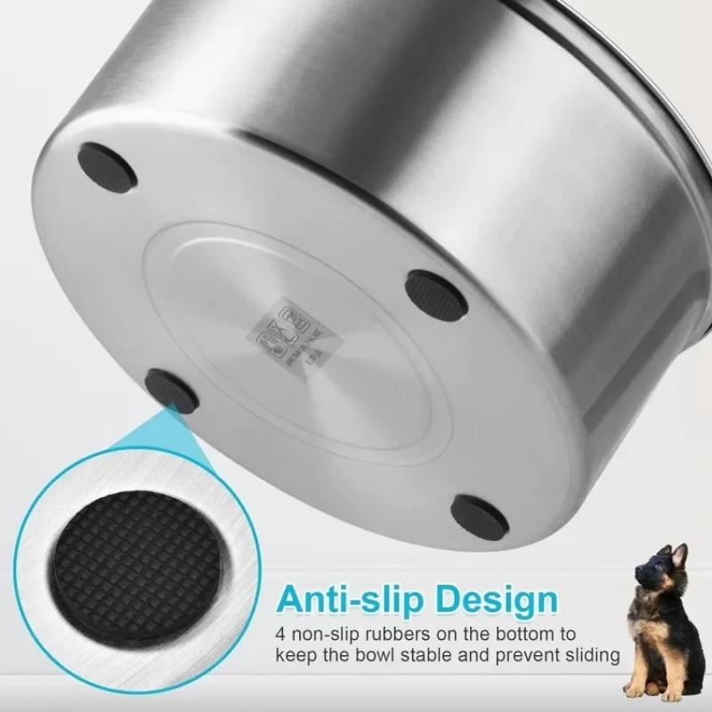 Bol flottant en acier inoxydable pour chien 1L 3L, distributeur d'eau anti-éclaboussures sans dévers
