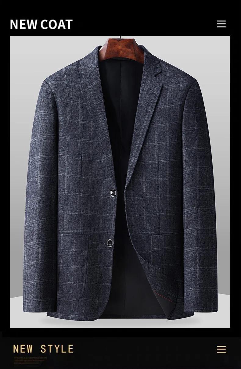 Nouvelle Veste de Costume Homme Coupe Slim 2026 - Couleur Unie Classique Chic Décontracté Formel