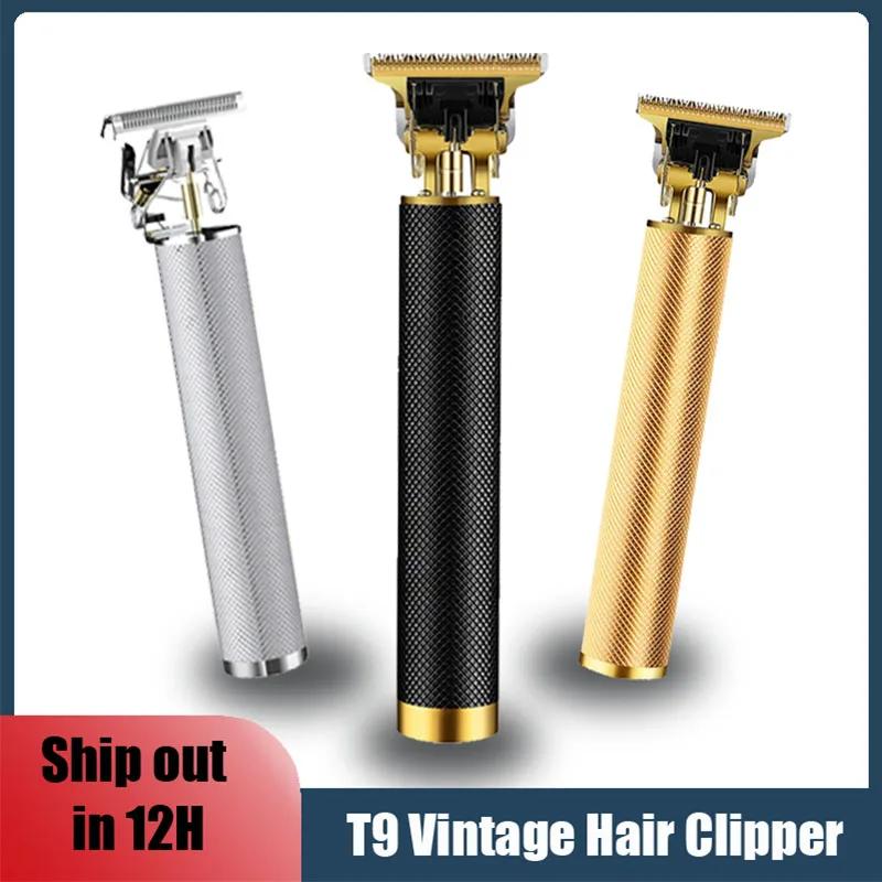Machine de coupe de cheveux électrique Vintage T9 tondeuse à cheveux Rechargeable homme rasoir tonde