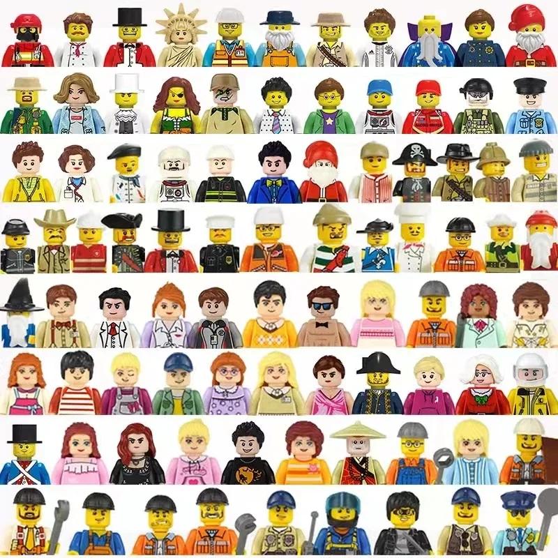 5000 styles aléatoires Norepeat ville figurines personnages de film travailleur Police soldat Ninja