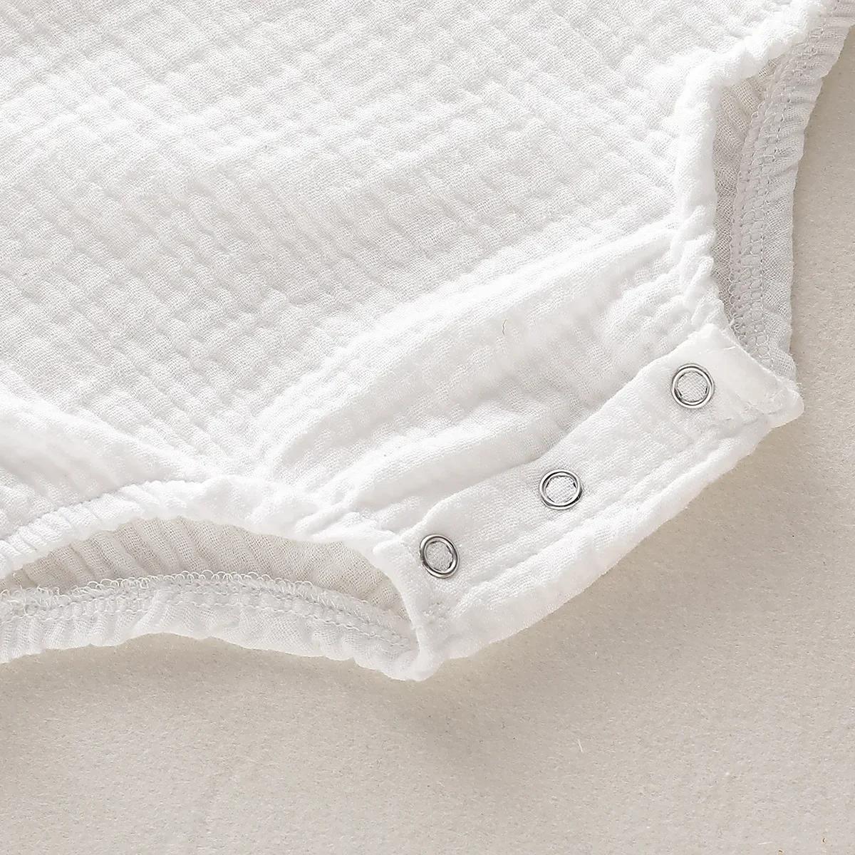 Barboteuse d'été en mousseline pour bébés garçons et filles, sans manches, pour nouveau-nés, vêtemen