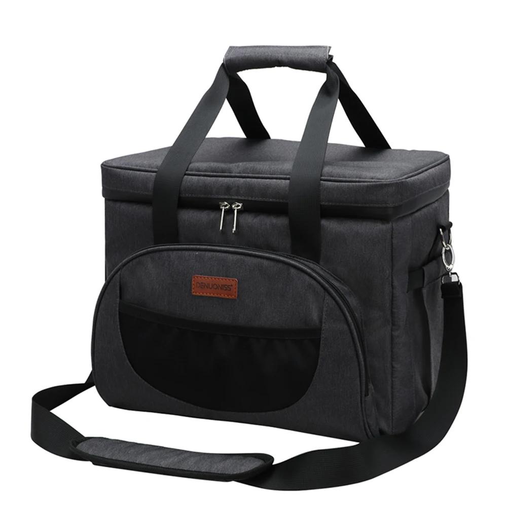 DENUONISS 16/28L sac isotherme à bandoulière pour aliments sac thermique pique-nique Camping sac iso