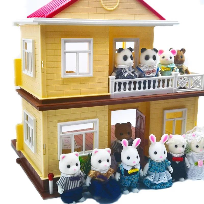 Famille d'animaux de la forêt 1_12 Accessoires pour maison de poupée Mini_yythk