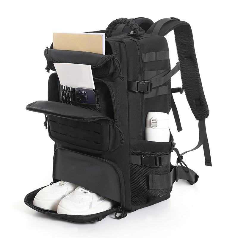 Sac polochon pour homme avec système modulaire de grande capacité, design multi-compartiments avec e
