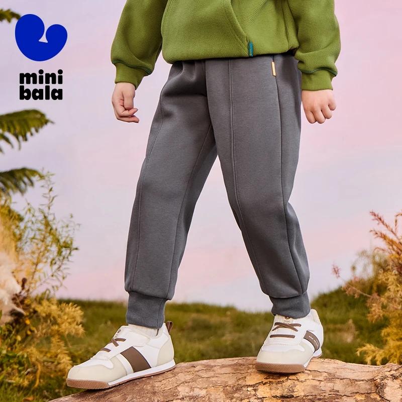 Mini Bala enfants pantalons printemps automne nouveau épais doublé polaire pantalons de survêtement