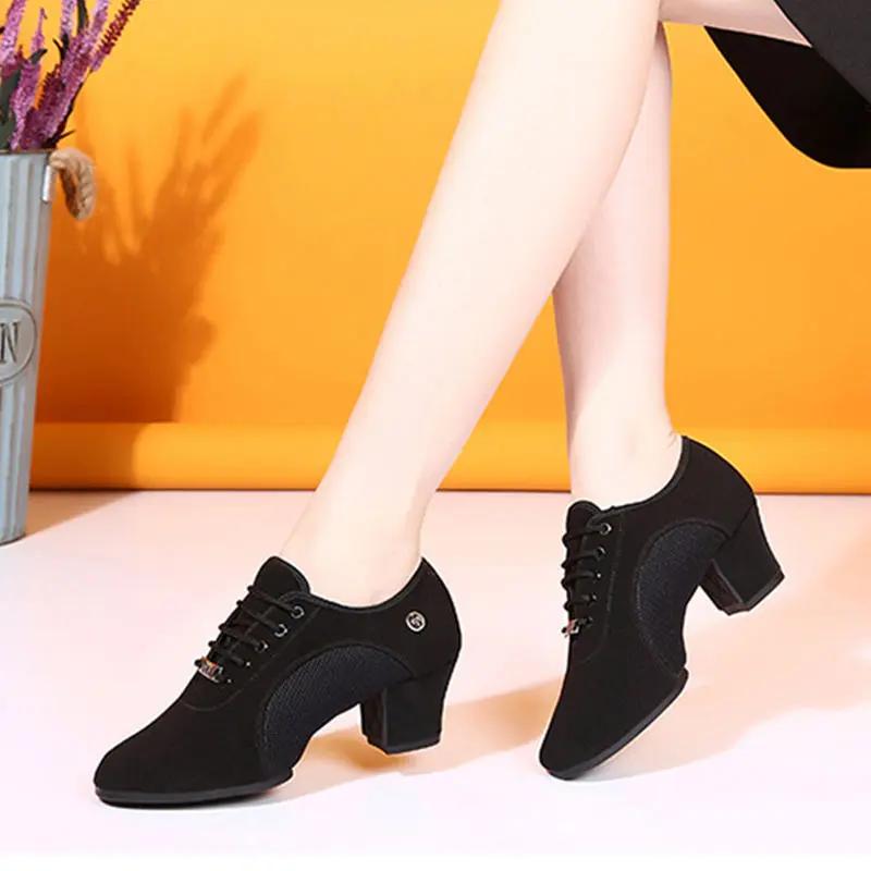 Chaussures de danse à talons hauts pour femmes, Jazz, Salle de Rhlatine, Salsa, Entraînement pour da
