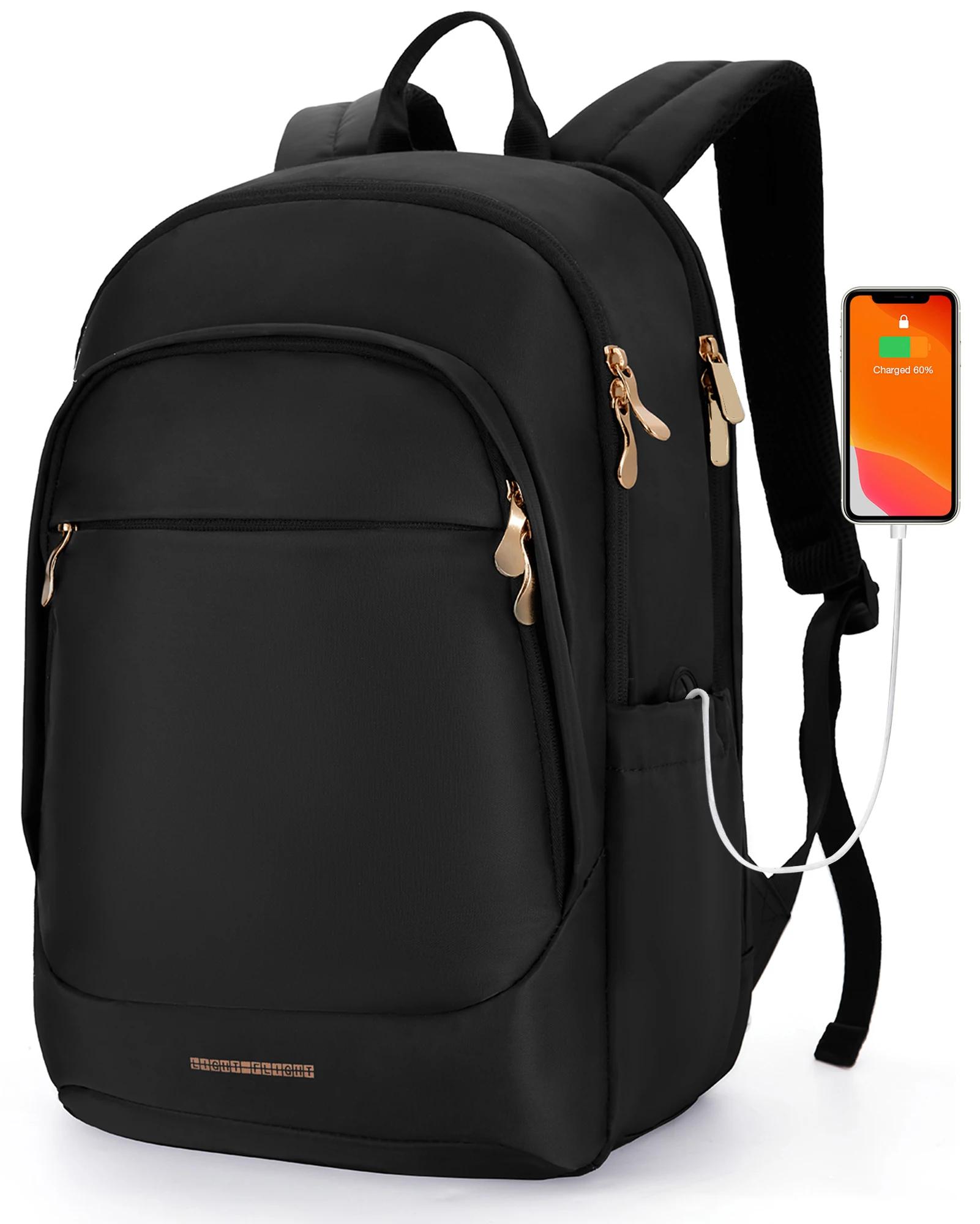 Sac à dos de voyage léger pour femmes, sac à dos antivol pour ordinateur portable 15.6 pouces avec t