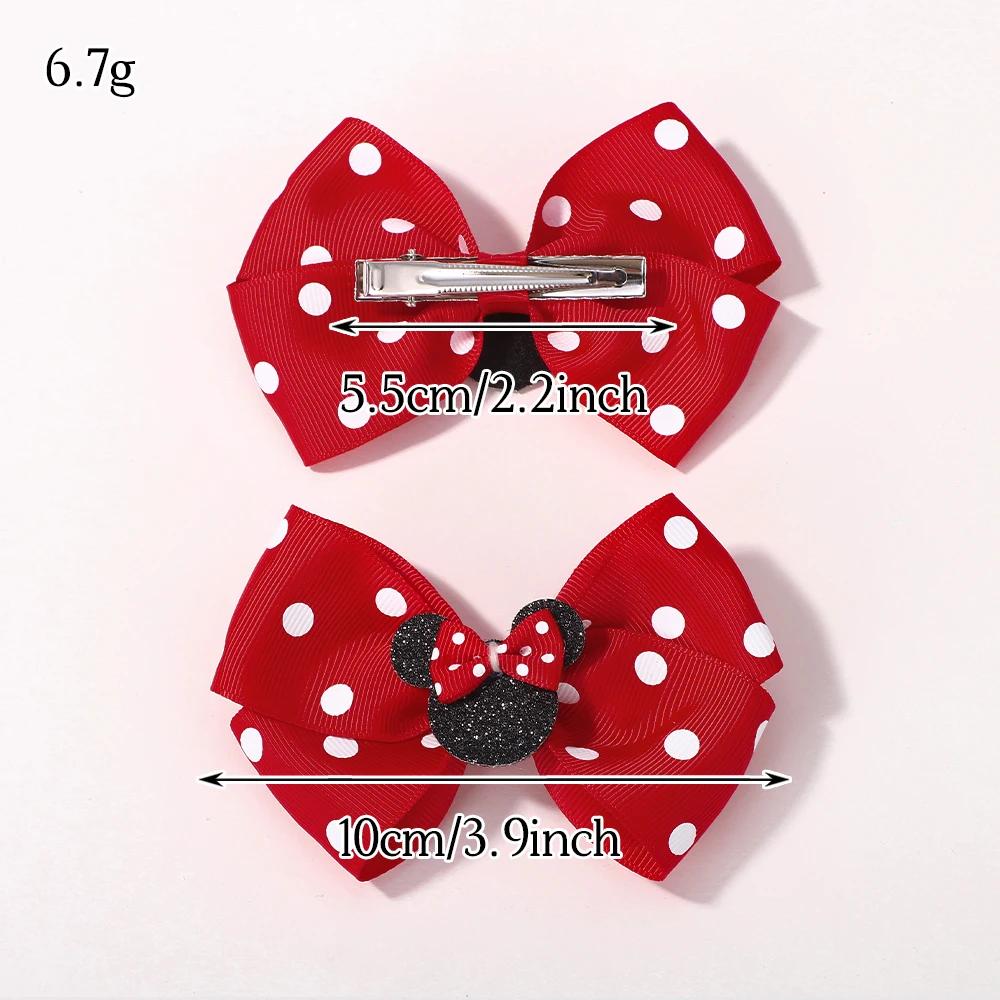 Pince à cheveux avec gros nœuds de 3.9 pouces, 2 pièces/lot, pour petites filles, coiffure de fête d