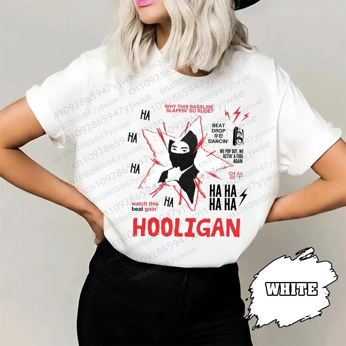 T-shirt Hooligan JIn Concert Kpop Rises Tour Sweatshirt Mode Décontractée Manches Courtes Cadeau pou