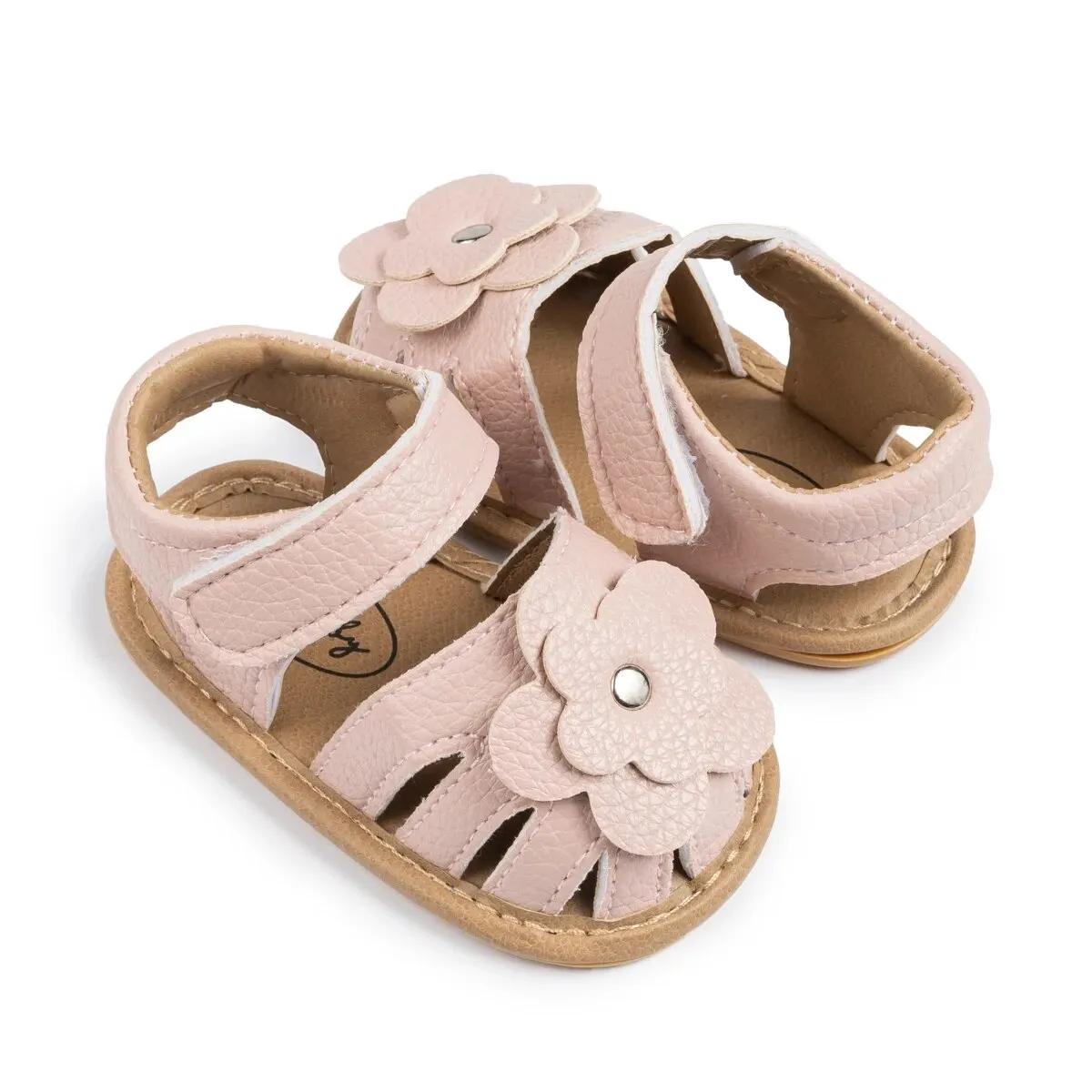 Sandales de plage pour bébés filles, chaussures plates et semelle souple, antidérapantes, robe de ma