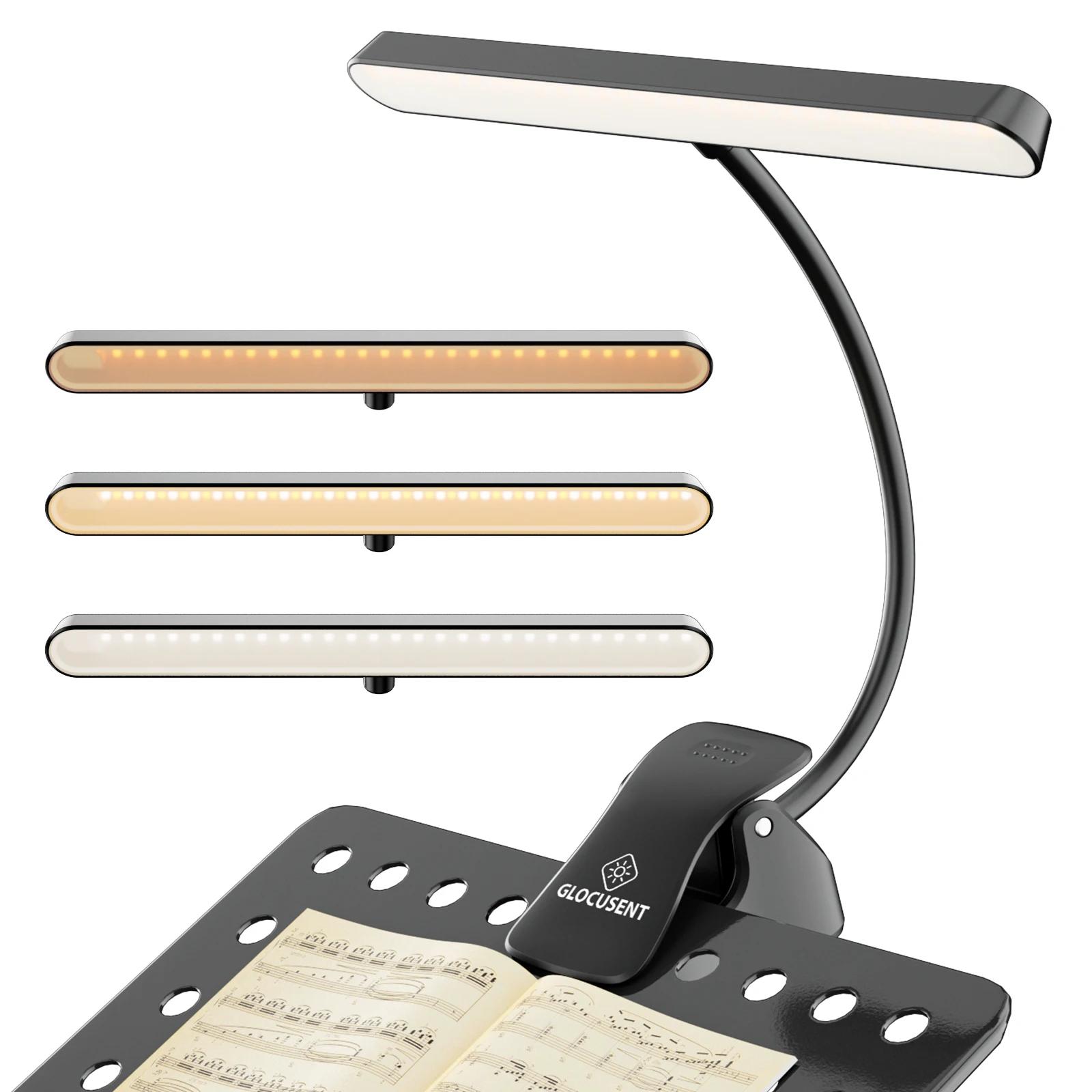 NV 57 LED Super lumineux pupitre lumière soin des yeux Clip-on Piano lumière USB-C Rechargeable Dimm