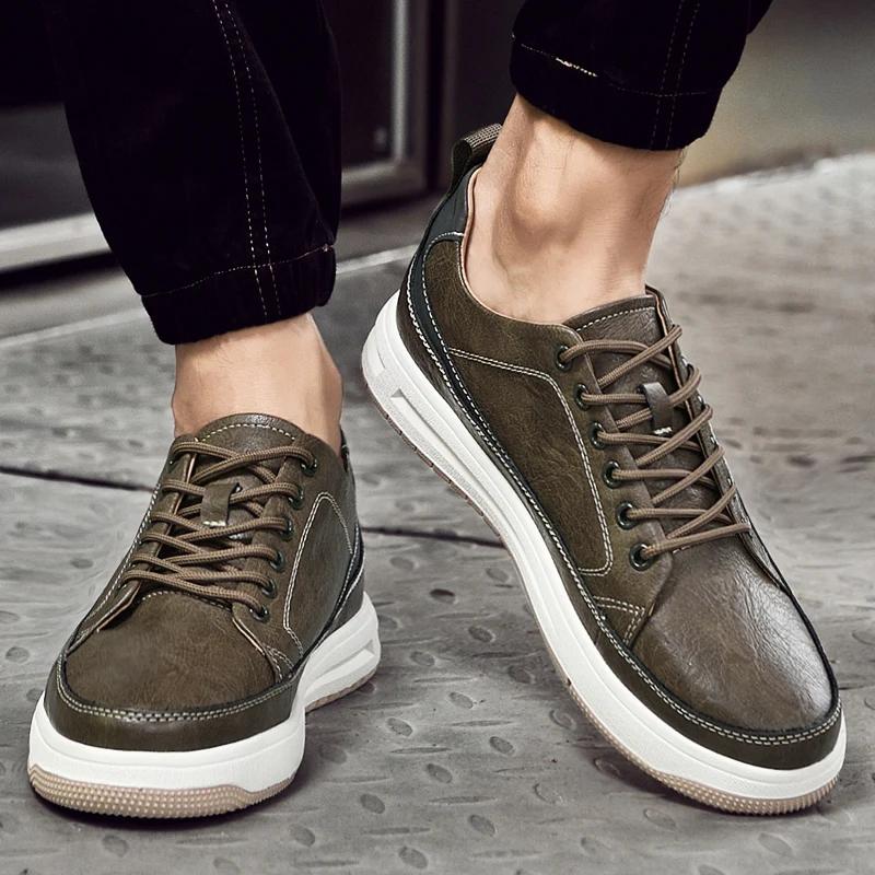 Chaussures de sport épaisses pour hommes, baskets élévatrices, semelle intérieure augmentée, recomma