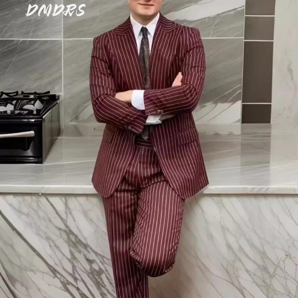 Robe Formelle Décontractée à Simple Boutonnage pour Homme, Tenue de Mariage, de Bureau, de ix, de Ba