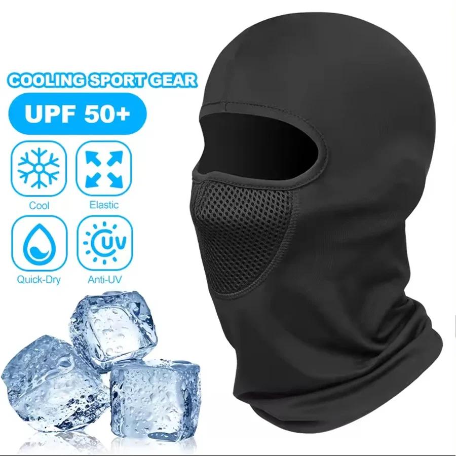 Masque de moto ISGTFRM, protection contre le vent et la chaleur, masque intégral respirant, cagoule,