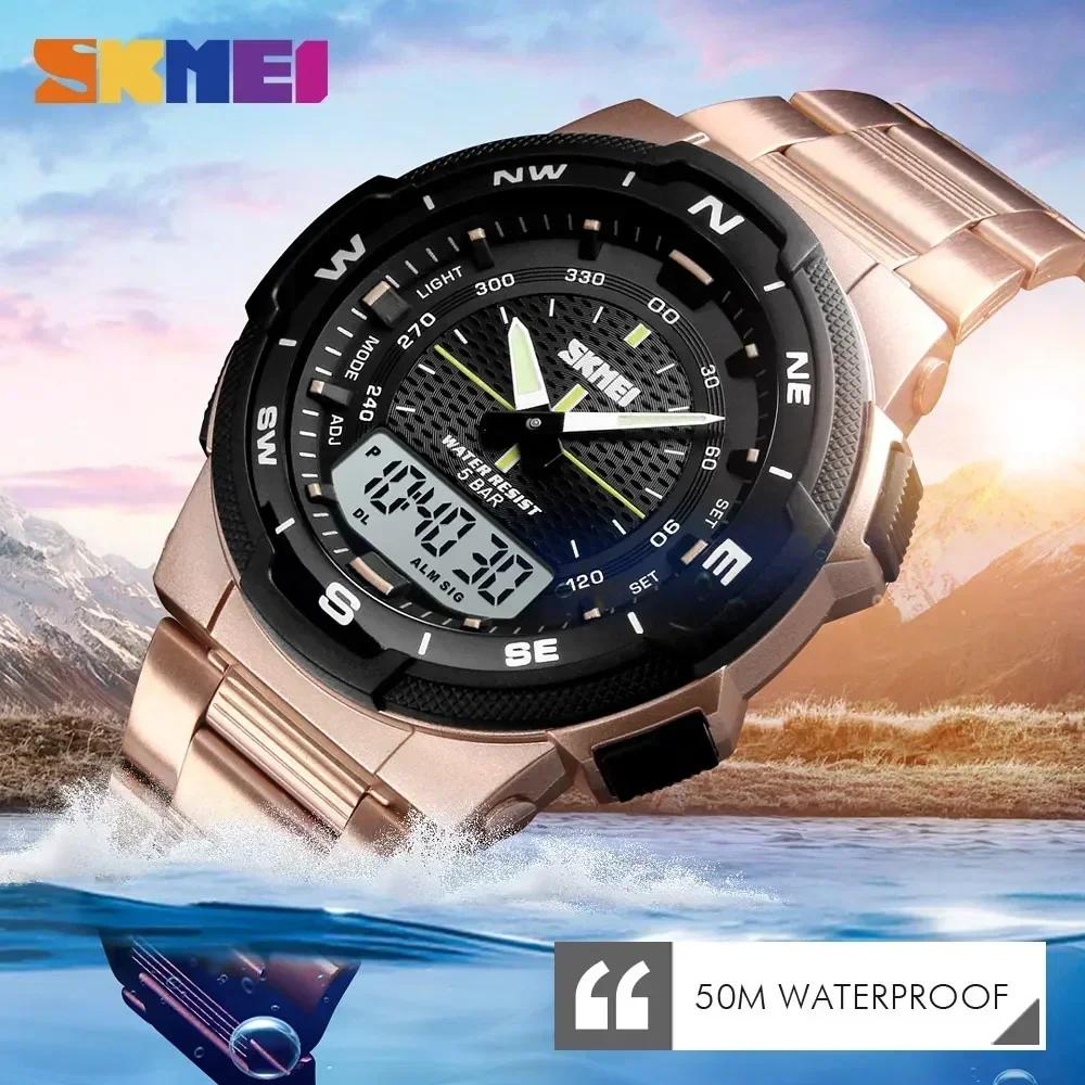 SKMEI 1370 luxe entièrement en acier affaires montre étanche Relogio Masculino montre hommes mode Sp