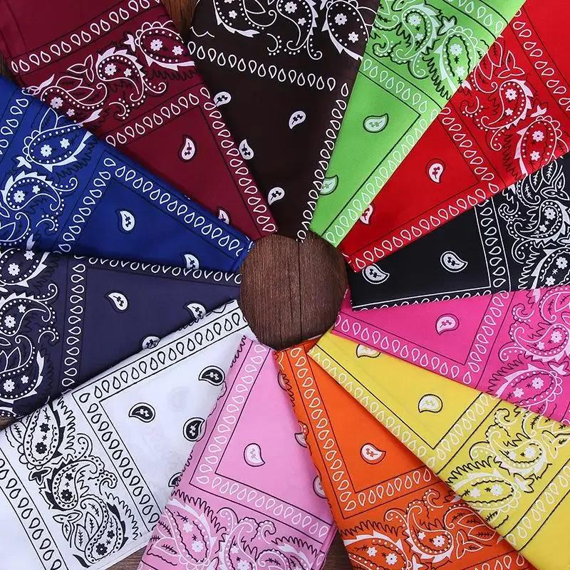 Nouvelle mode Hip Hop Bandana carré écharpe noir rouge bandeau imprimé pour garçons/filles cheveux a