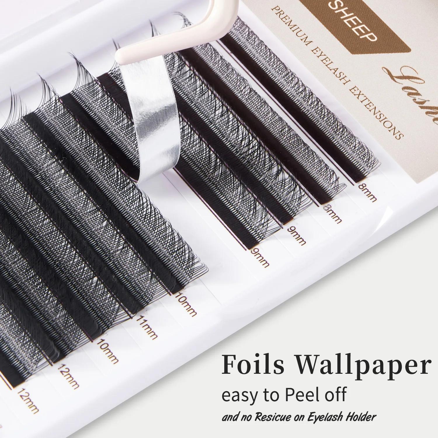 SEXYSHEEP 10 étuis/Lot C D Curl 3D 4D 5D 6D Faux cils de vison Extension cils individuels Faux cils