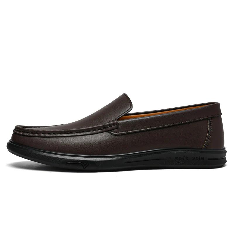 Grandes tailles 48 49 50 hommes chaussures en cuir à enfiler bureau chaussures habillées décontracté