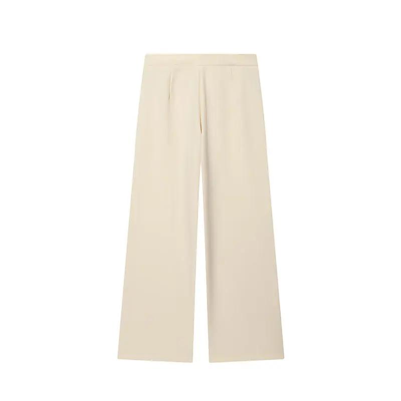 NLZGMSJ 2026 Nouveauté Printemps – Ensemble Chic Femme de Bureau : Blazer Uni à Manches Longues et P