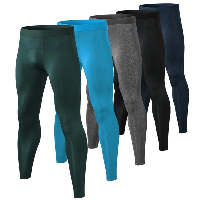 Leggings de course pour hommes pantalons de Sport de Fitness de gymnastique à séchage rapide entraîn