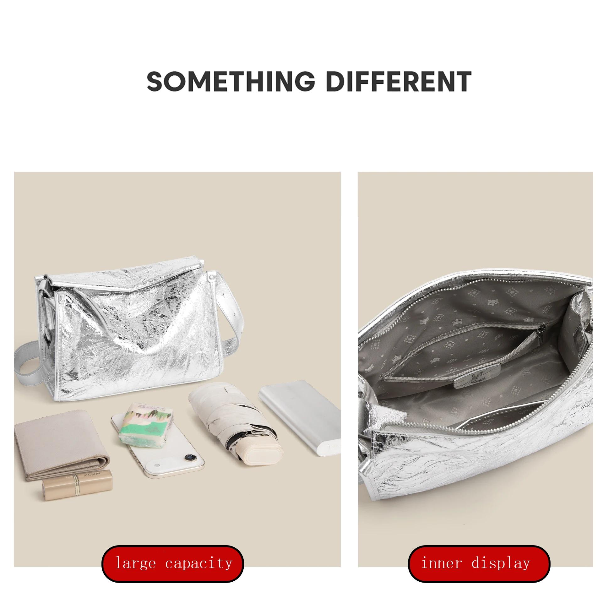 FOXER 2026 Nouvelle Collection Été Sac à Bandoulière Femme en Cuir Véritable Tendance Sac Croisé de