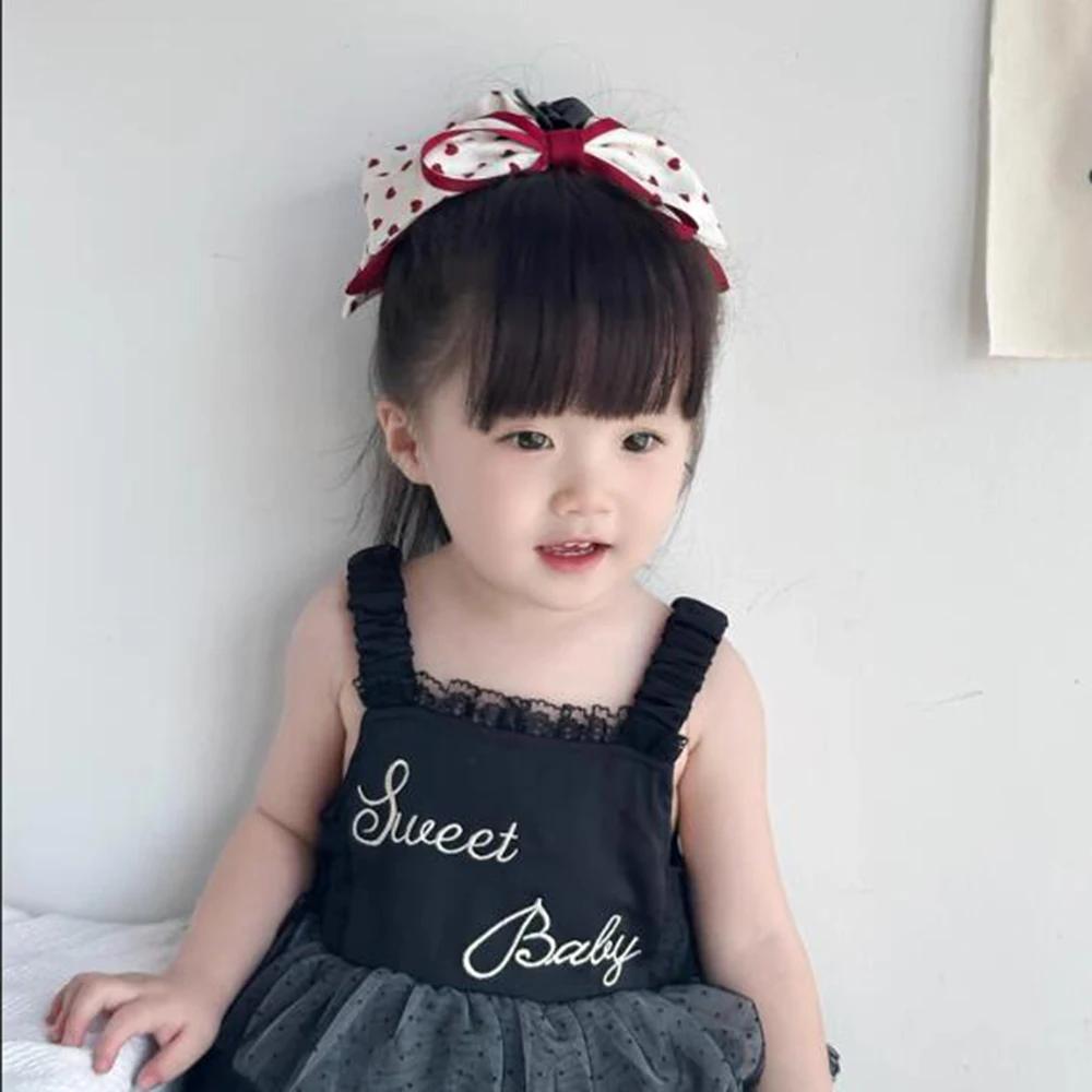 Pince à cheveux princesse à pois pour filles, épingle à cheveux douce, pince à cheveux pour enfants,