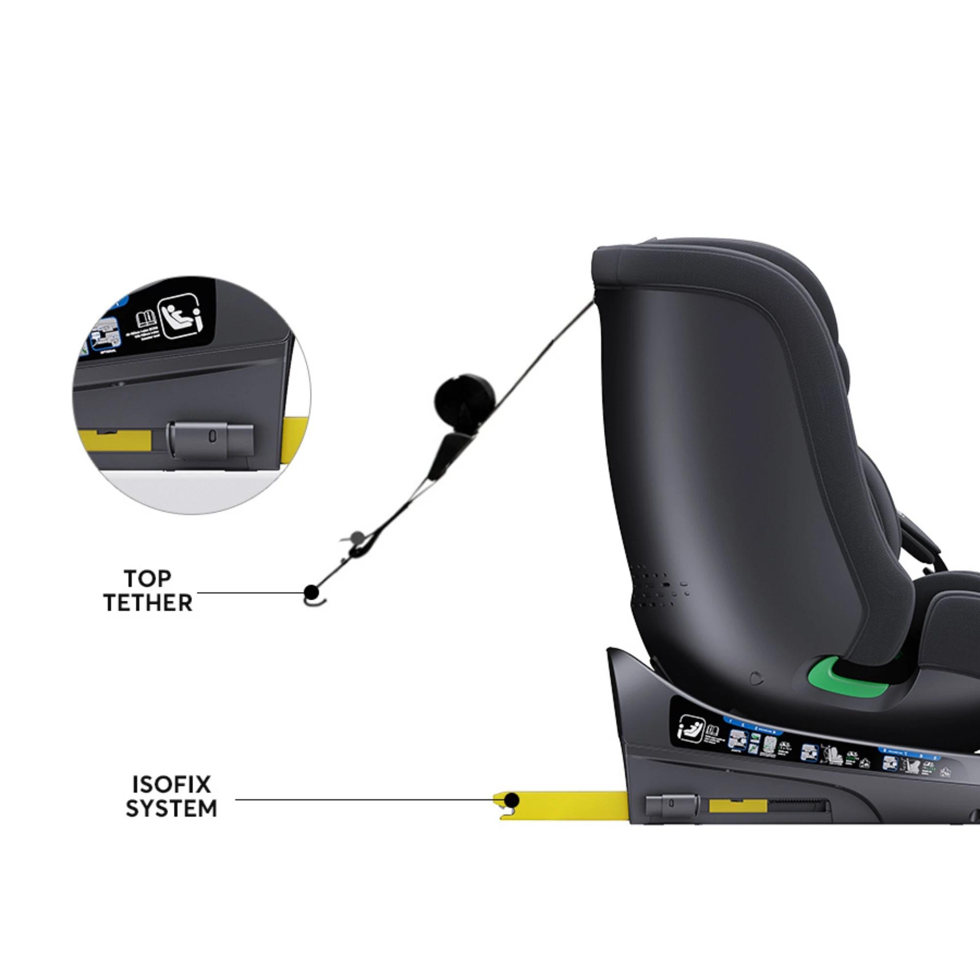 Sièges auto pour enfants avec ISOFIX pour bébé, réglables, rotation à 360°, angle réglable, 0-12 ans