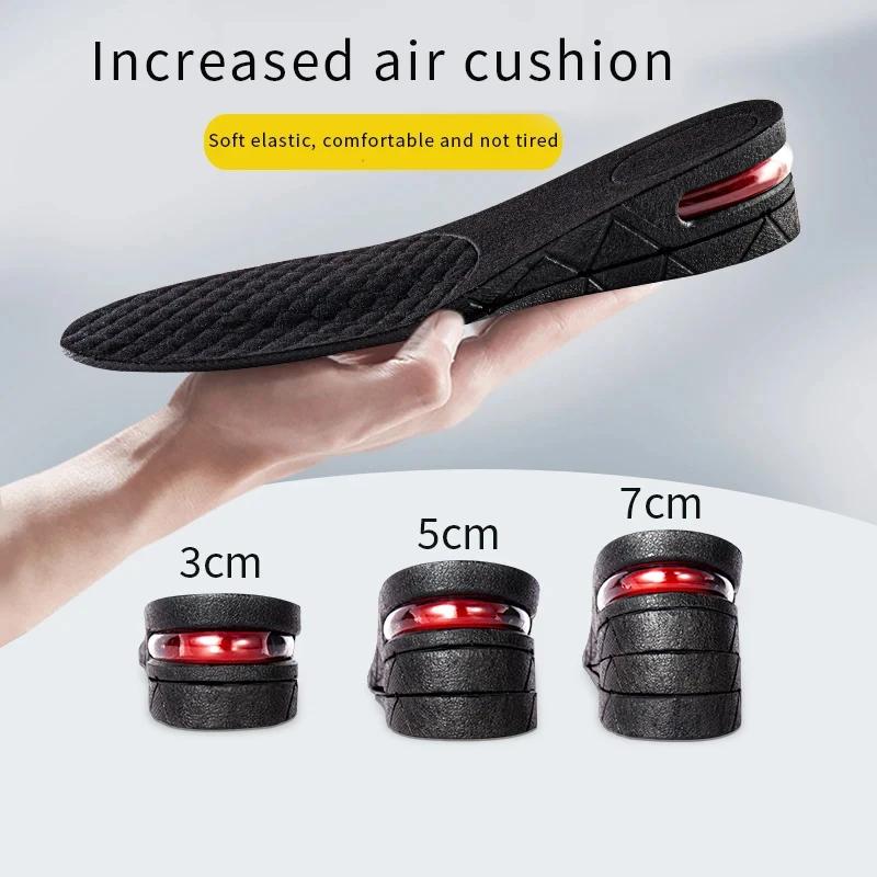 Semelles intérieures pour augmenter la hauteur, coussin d'air, ascenseur de chaussures, Kits de leva