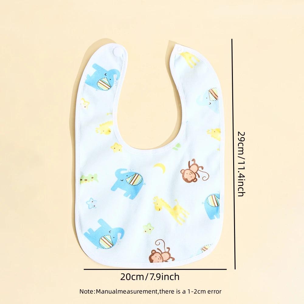 Bavoirs imperméables en coton pour bébé, 4/6/8/10 pièces, vêtements d'alimentation pour enfants, Pro