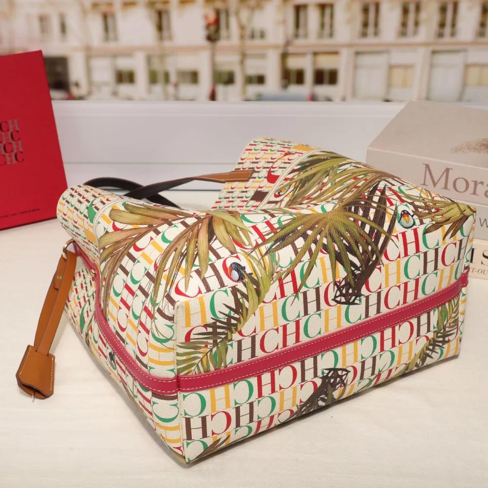 CHHC Sac Seau Femme Nouveau Style Classique Imprimé Lettres Sac à Bandoulière Grande Capacité Sac à