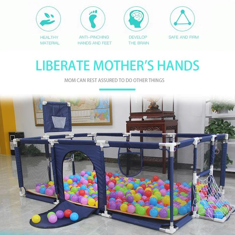Parcs pour bébé avec anneaux de traction, aire de jeux intérieure pour bébé, balles pour enfants, cl
