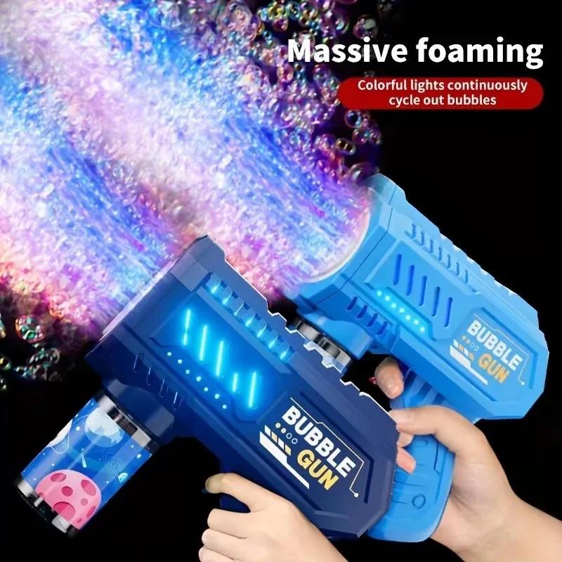 Pistolet à bulles entièrement automatique, Machine à bulles de fusée, souffleur automatique avec jou