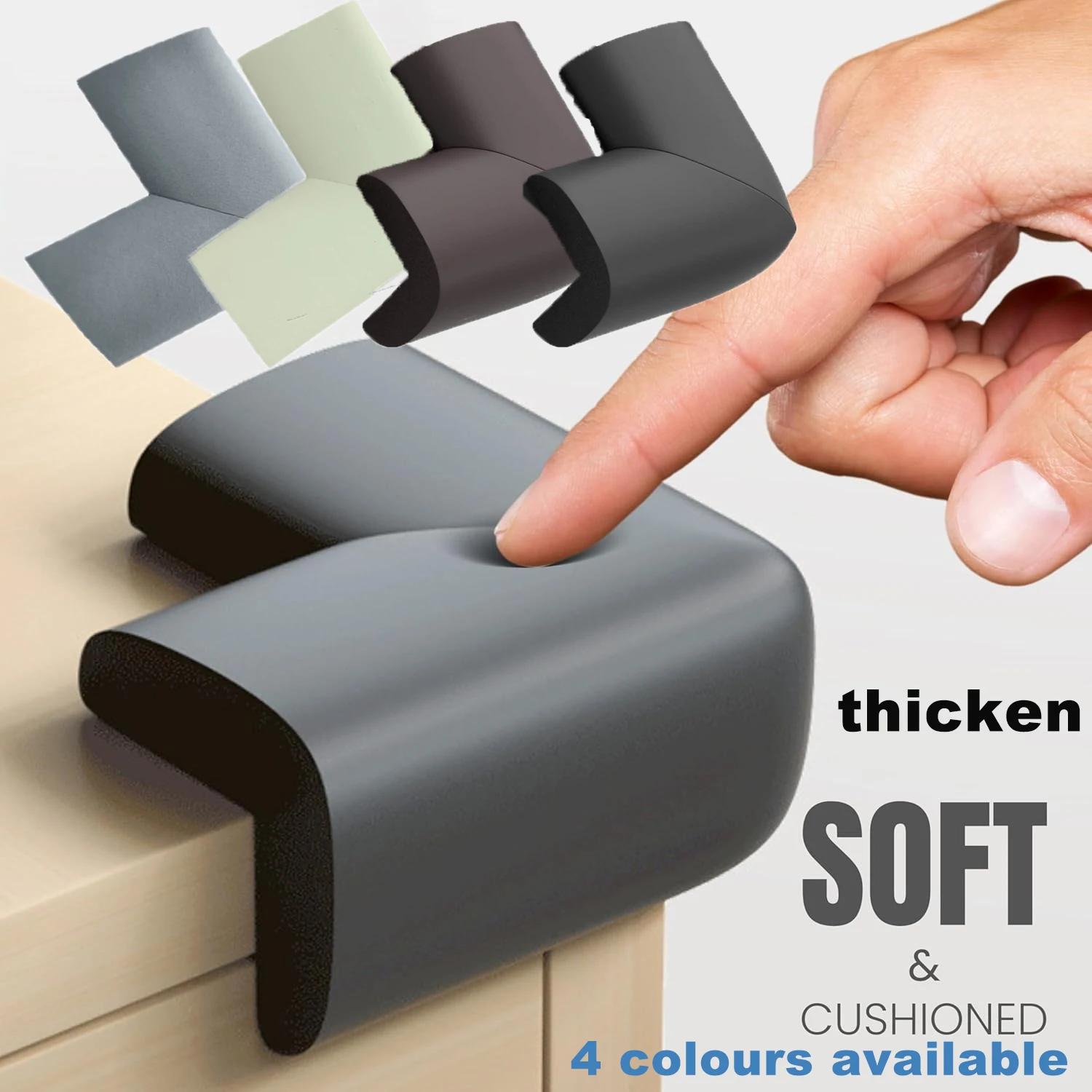 Protections d'angle souples pour bébé, 4 pièces, protection d'angle de Table pré-adhésive pour meubl