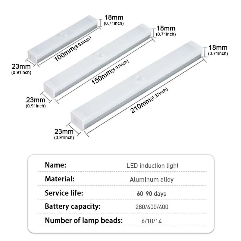 SEAMETAL veilleuse voiture toit lampe à LED 3 Modes sans fil corps humain Induction USB coffre Auto