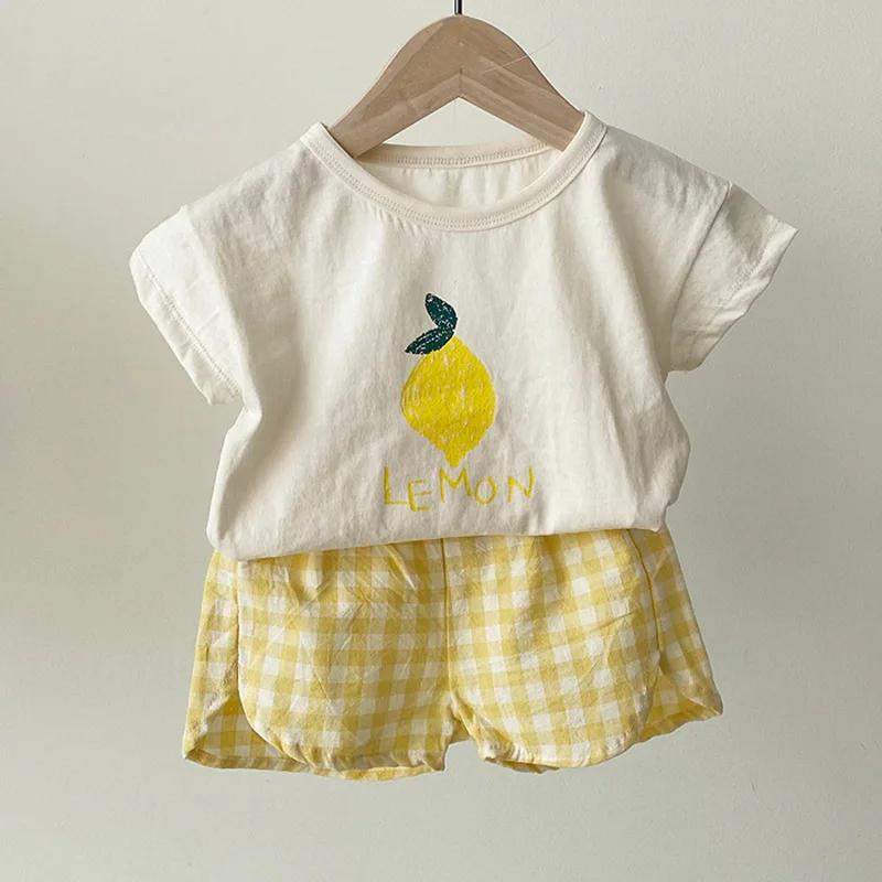 Ensemble pyjama en coton pour bébé, sans manches, vêtements de nuit pour bébé, dessin animé, vêtemen