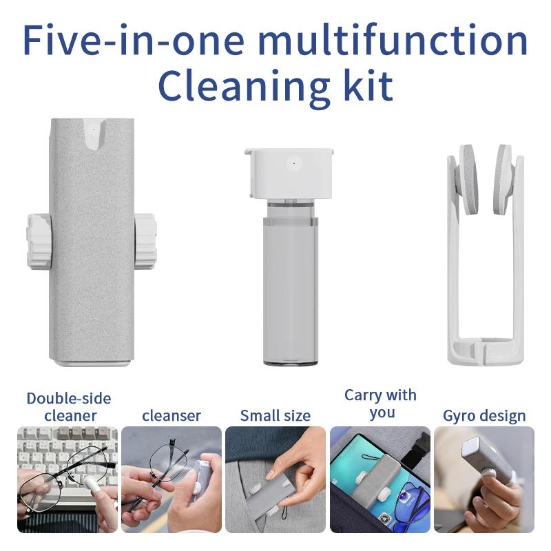 Kit de nettoyage de lunettes - Spray pour lentilles et chiffon en microfibre pour lunettes anti-lumi