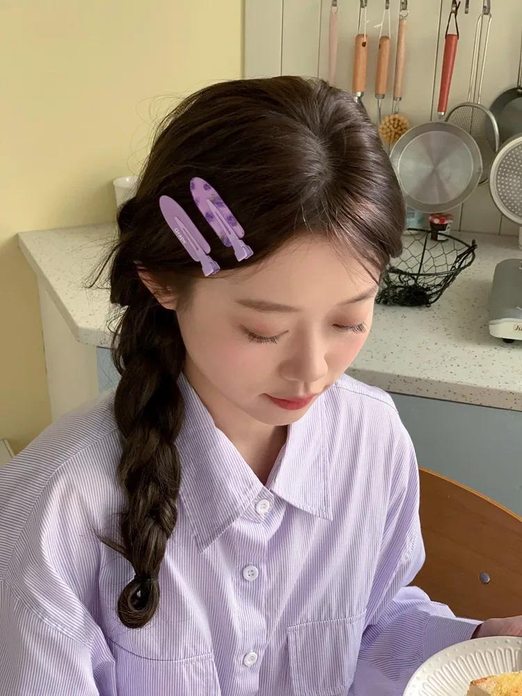 Pince à cheveux en forme de fruits, couleur bonbon, épingle à cheveux d'été sans plis, Barrette en a