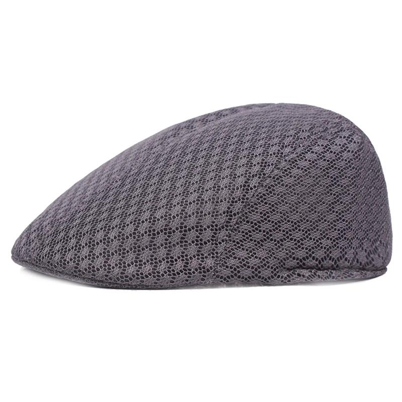 2025 nouveau été béret décontracté chapeau unisexe maille casquettes plates Style gavroche réglable