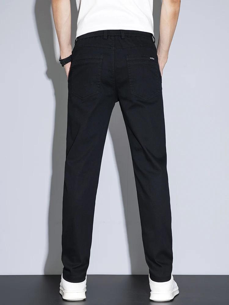 2025 nouveaux pantalons décontractés pour hommes printemps été mince affaires droites coton Stretch
