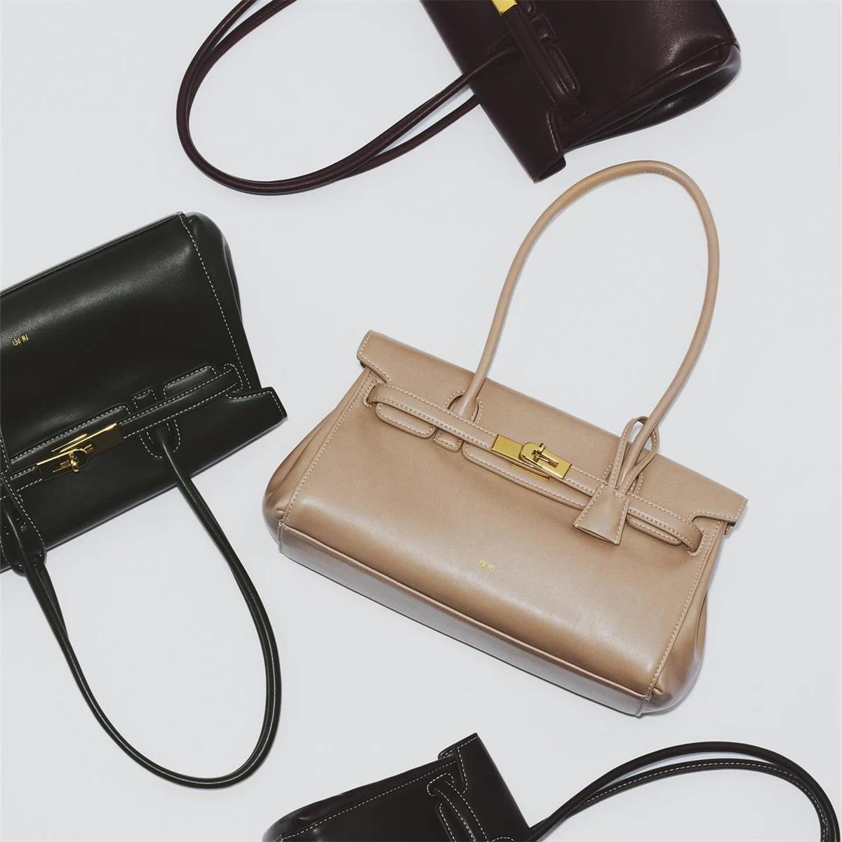 Sac à main en cuir souple JW PEl pour femme, nouvelle collection 2026, sac Yara sous le bras, grande